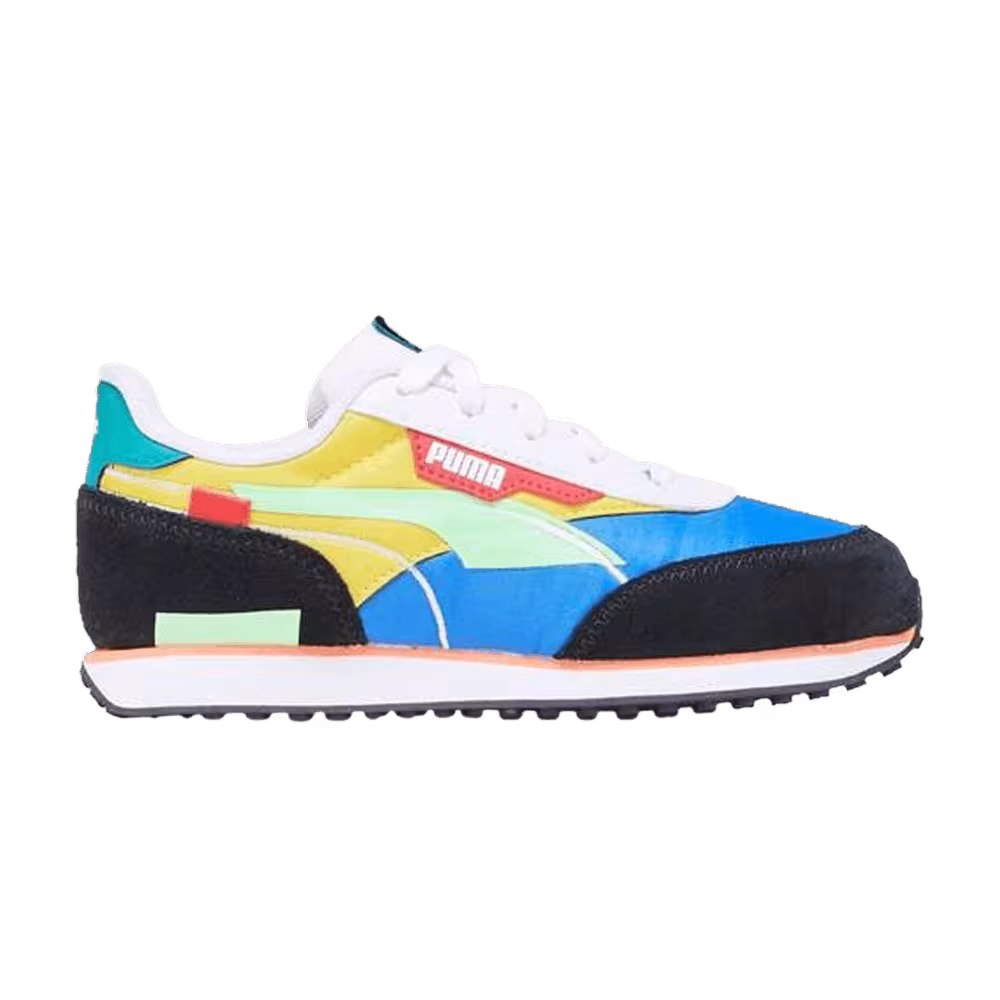 Puma Future Rider Twofold Little Kid Blue Yellow
