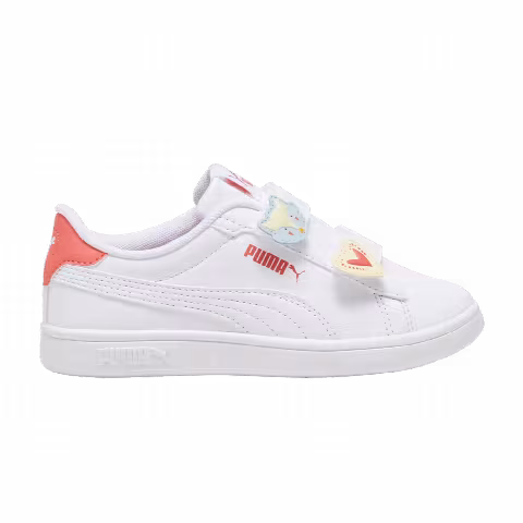 Puma Smash 3.0 Badges V Little Kid 'White Salmon'