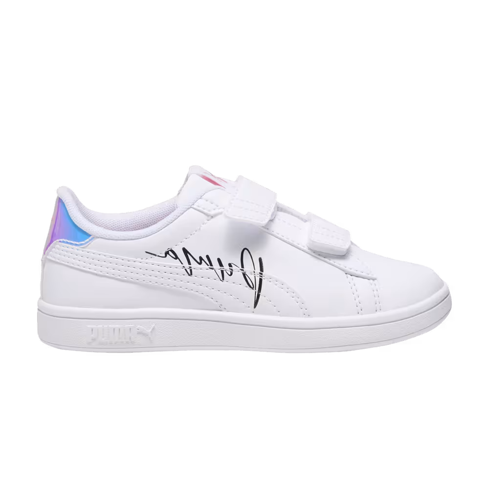 Puma Smash 3.0 Leather Velcro Little Kid Crystal