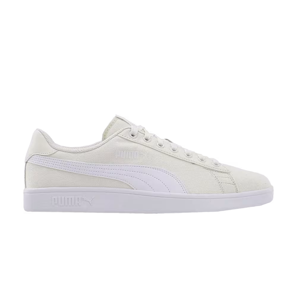 Puma Smash v2 Canvas Silver Grey White