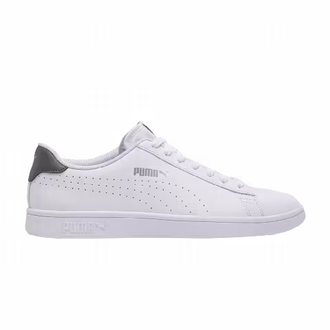 Puma Smash v2 'Leather Perf - White Silver'