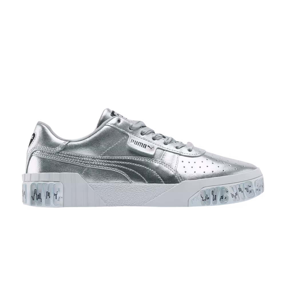 Puma Women's Cali Silver NYC Skyline Print