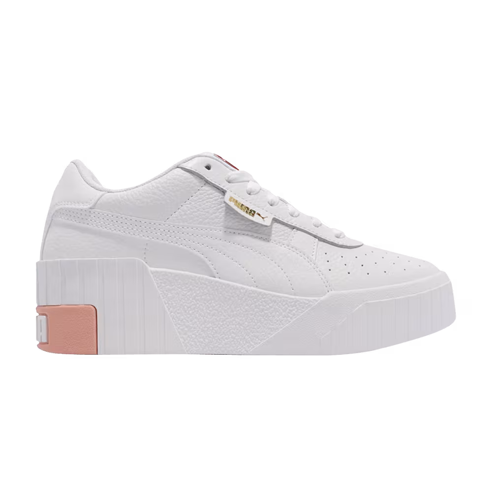 Puma Women's Cali Wedge White Apricot Blush