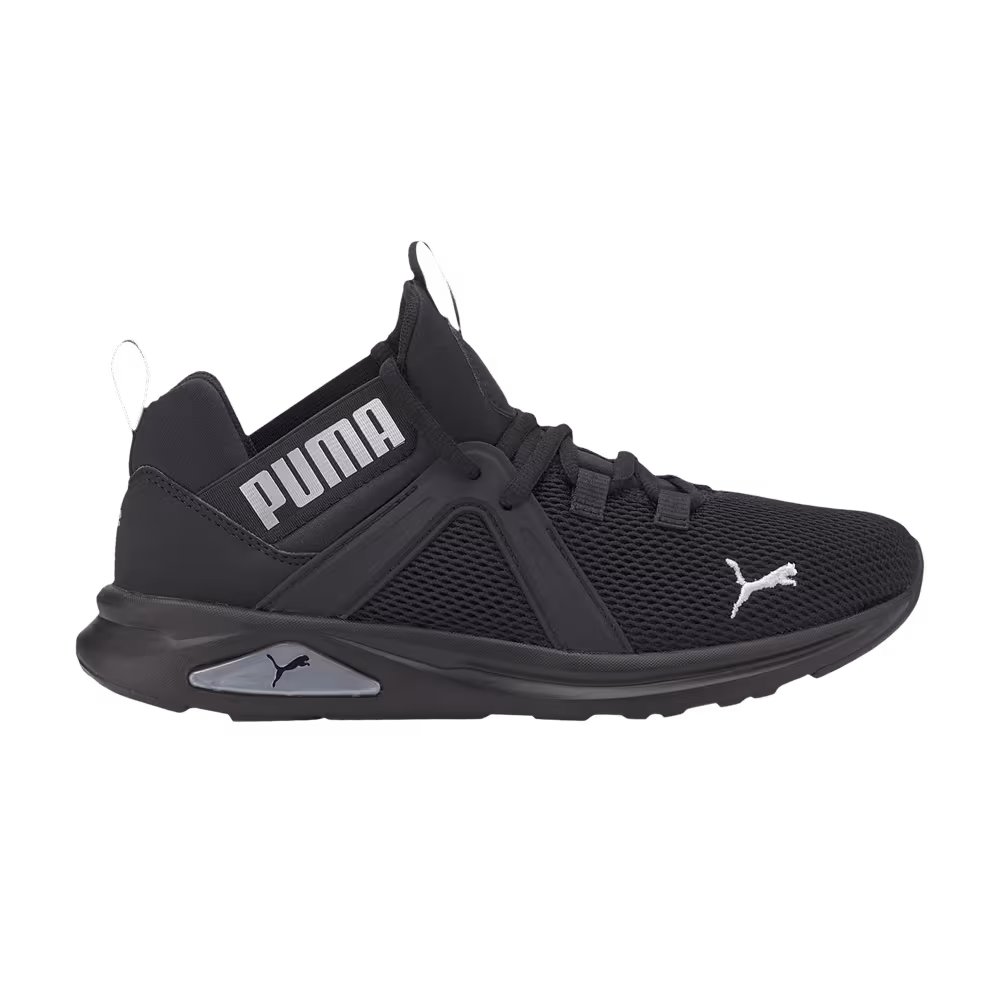 Puma Women's Enzo 2 Black Metallic Silver