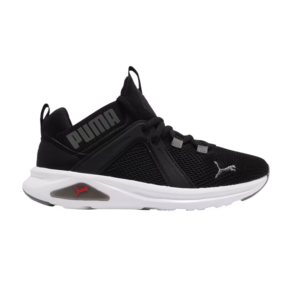 Puma Enzo 2 Weave Jr Black Poppy Red