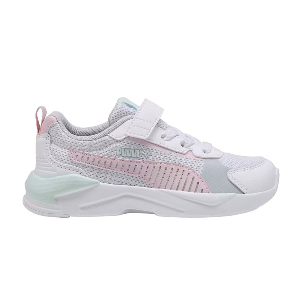 Puma X-Ray 3 Lite AC+ Little Kid White Rose Mauve Peaceful Blue