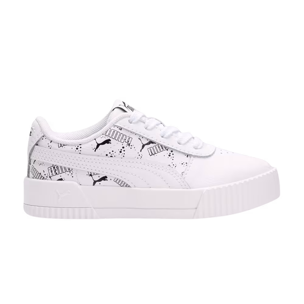 Puma Carina Hand Drawn Little Kid Black White