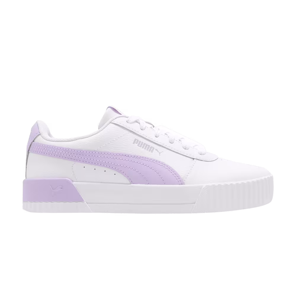 Puma Women's Carina Leather White Light Lavender