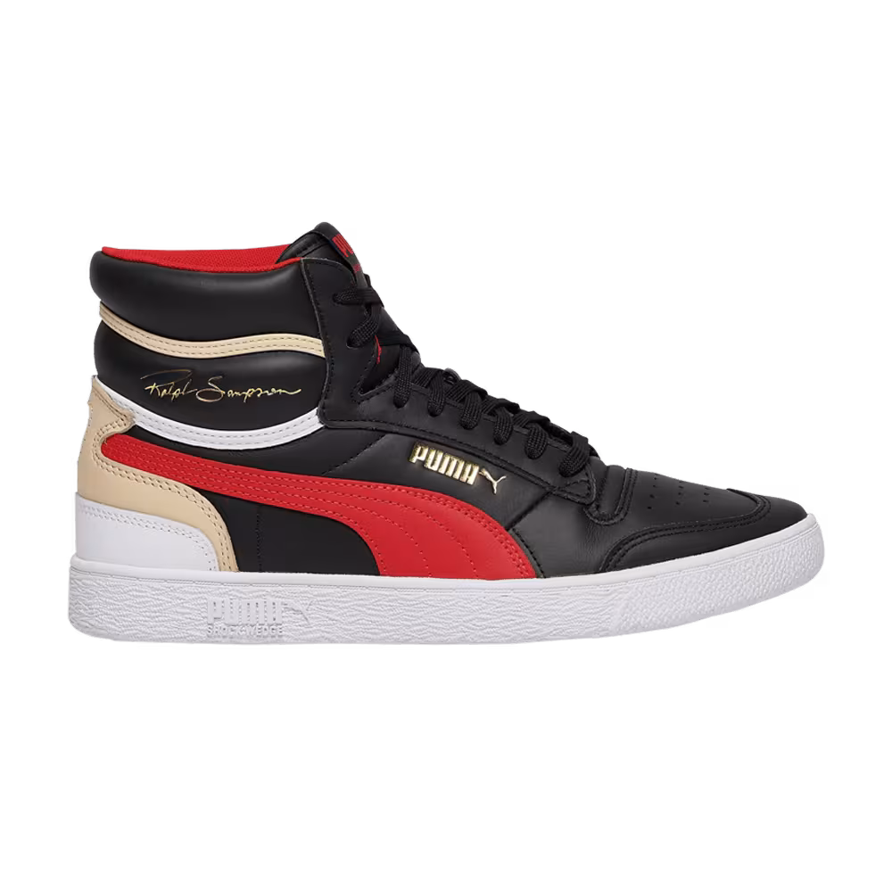 Puma Ralph Sampson Mid Black High Risk Red