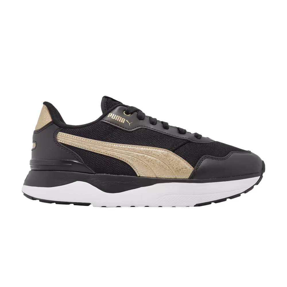 Puma Women's R78 Voyage Distressed - Black Team Gold