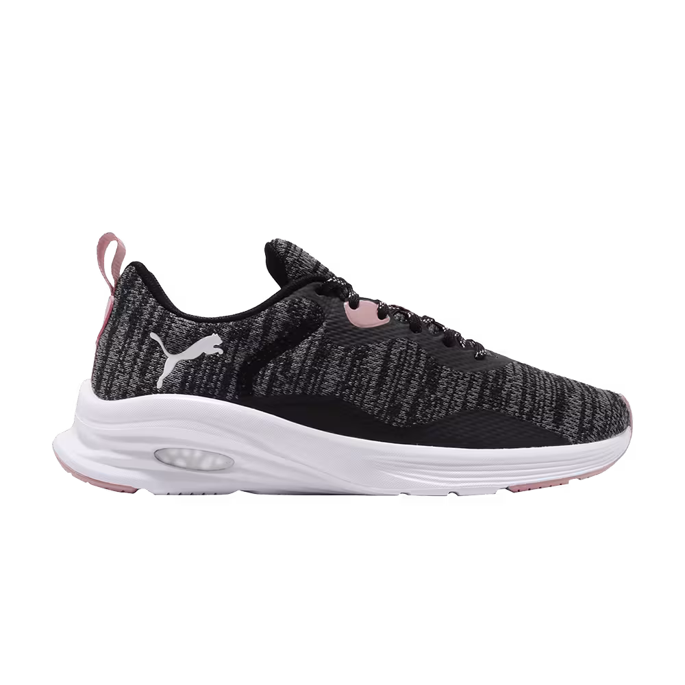 Puma Women's Hybrid Fuego Knit Black White Bridal Rose