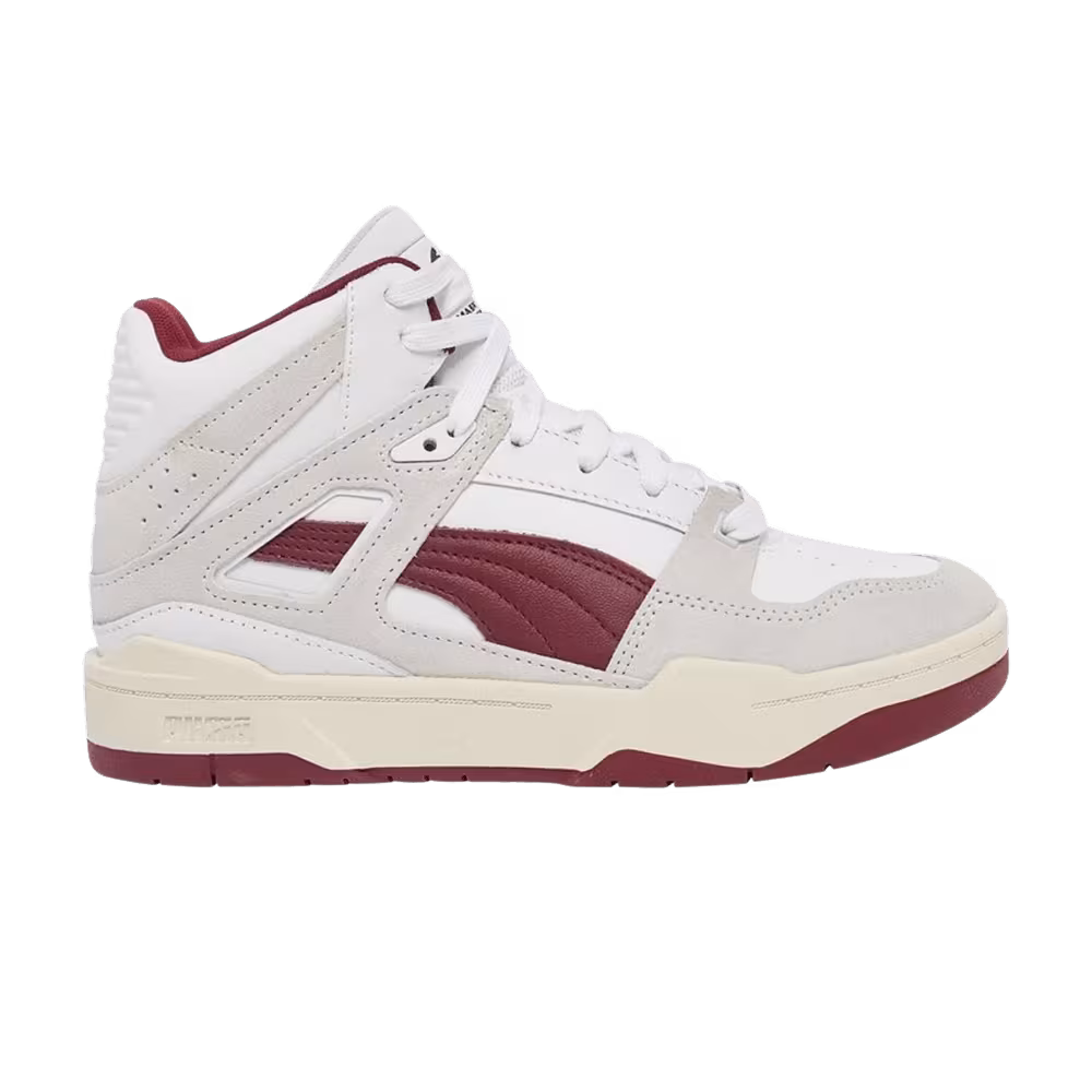 Puma Slipstream High White Burgundy