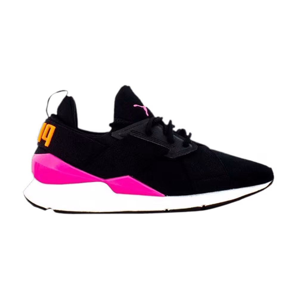 Puma Women's Muse Chase Black Knockout Pink