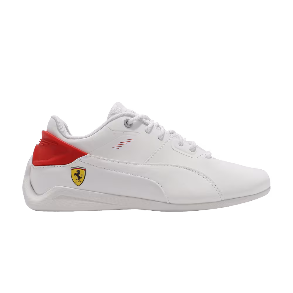 Scuderia Ferrari x Puma Drift Cat Delta Jr White Rosso Corsa