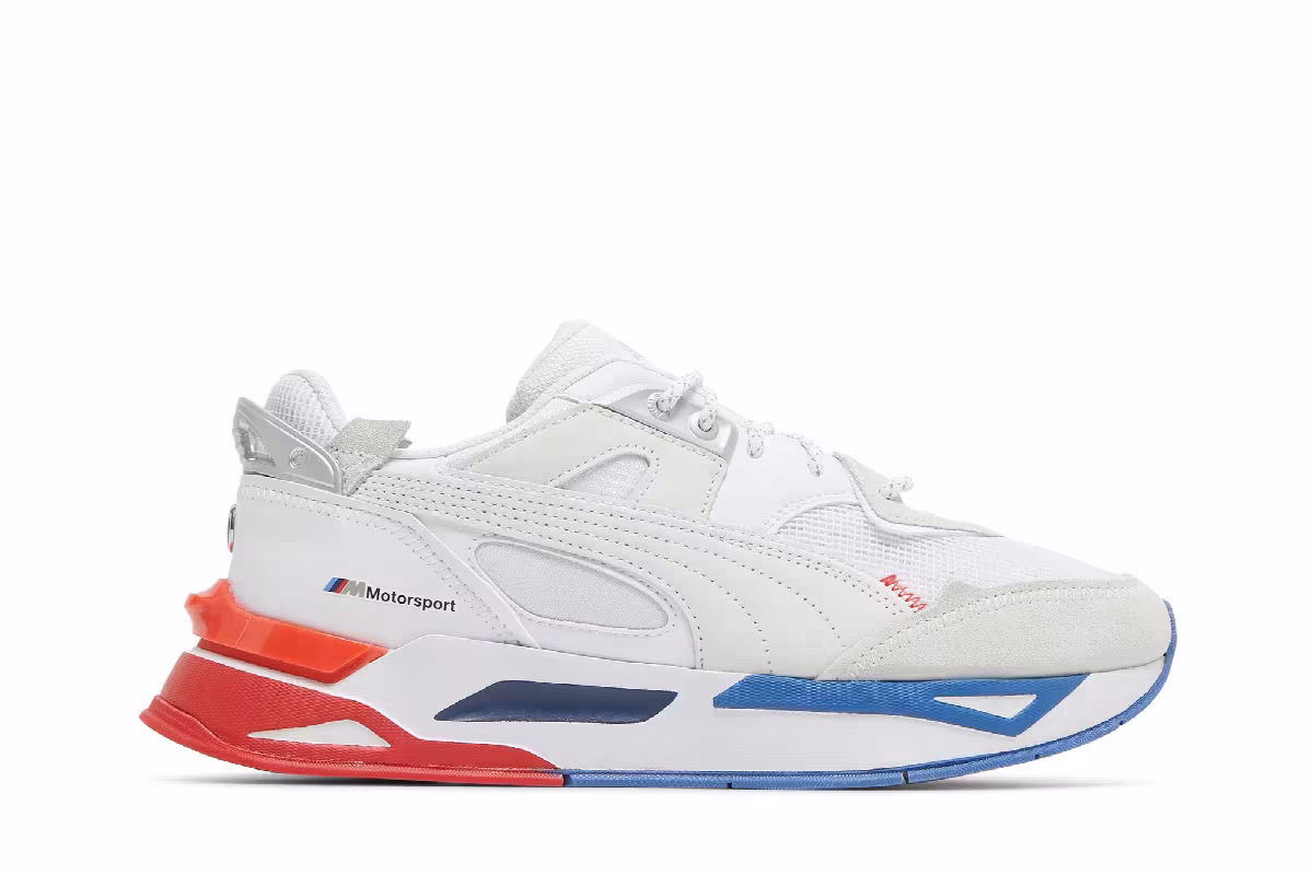 BMW Motorsport x Puma Mirage Sport White Strong Blue Fiery Red, view 2
