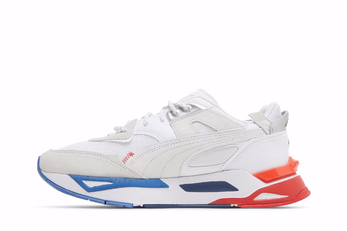 BMW Motorsport x Puma Mirage Sport White Strong Blue Fiery Red, view 4