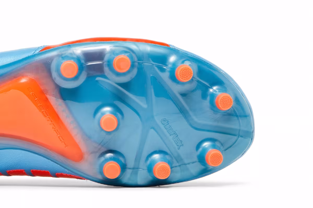 Puma evoSpeed 1.2 Leather FG Sharks Blue Fluorescent Peach, view 6