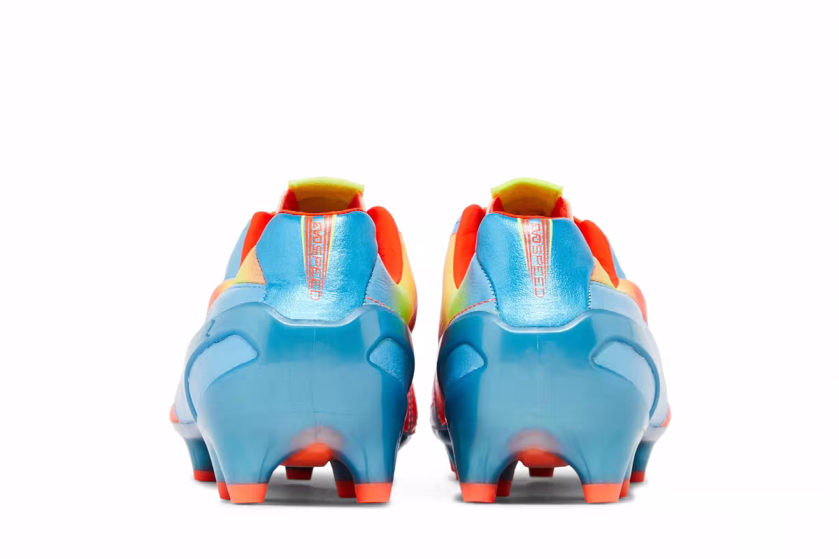 Puma evoSpeed 1.2 Leather FG Sharks Blue Fluorescent Peach, view 7