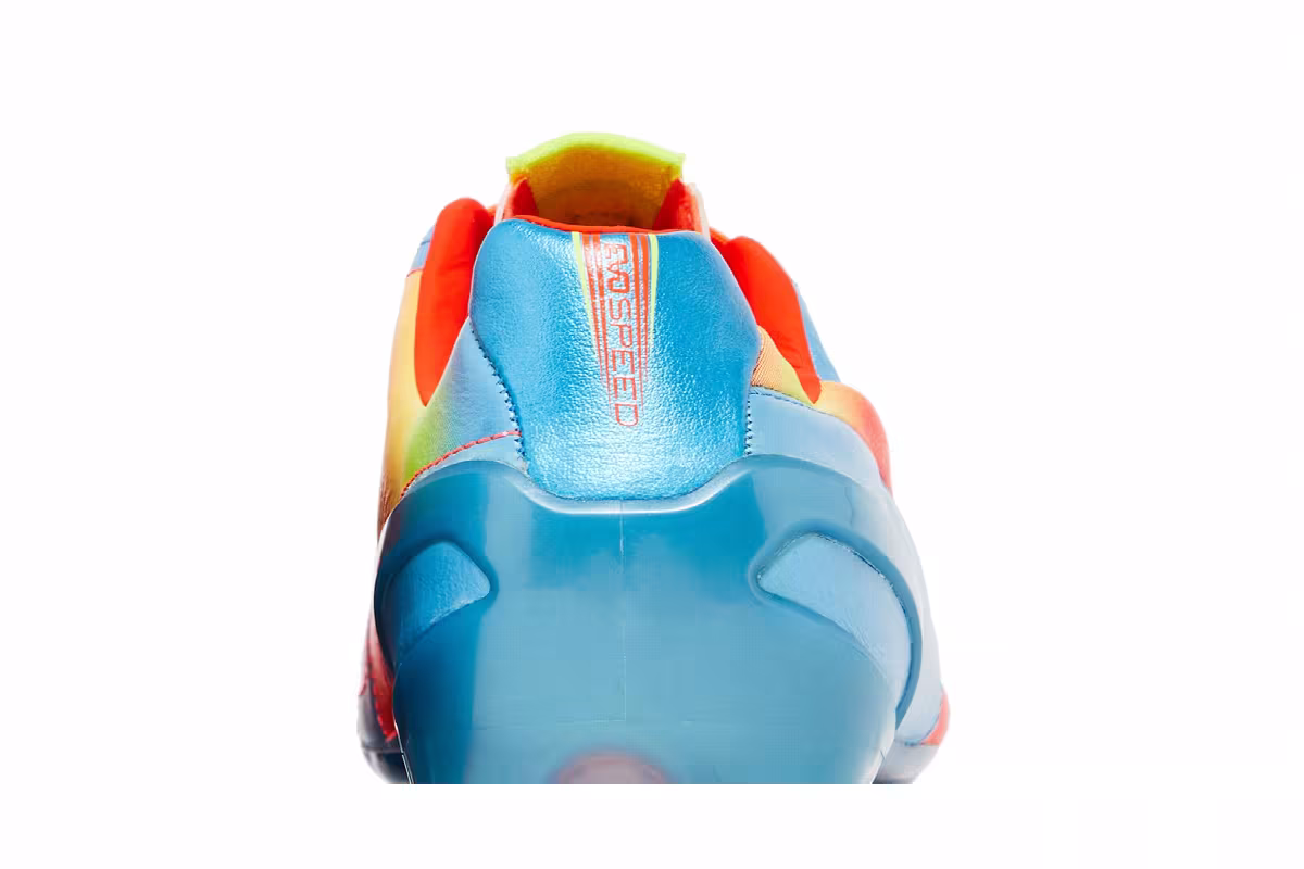 Puma evoSpeed 1.2 Leather FG Sharks Blue Fluorescent Peach, view 8