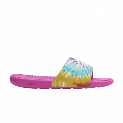 Puma Cool Cat Sport Slide Jr 'Tie Dye - Phlox Pink'