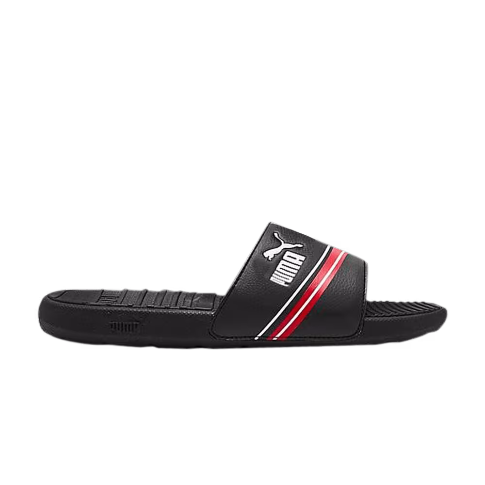 Puma Cool Cat Tech Slide Black High Risk Red
