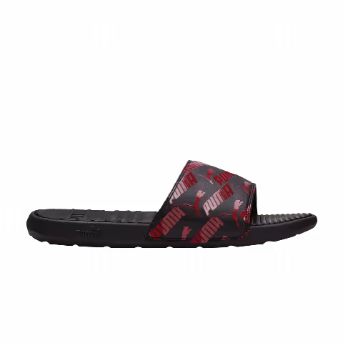 Puma Cool Cat Bold 2 Slide 'Allover Logo - Black High Risk Red'