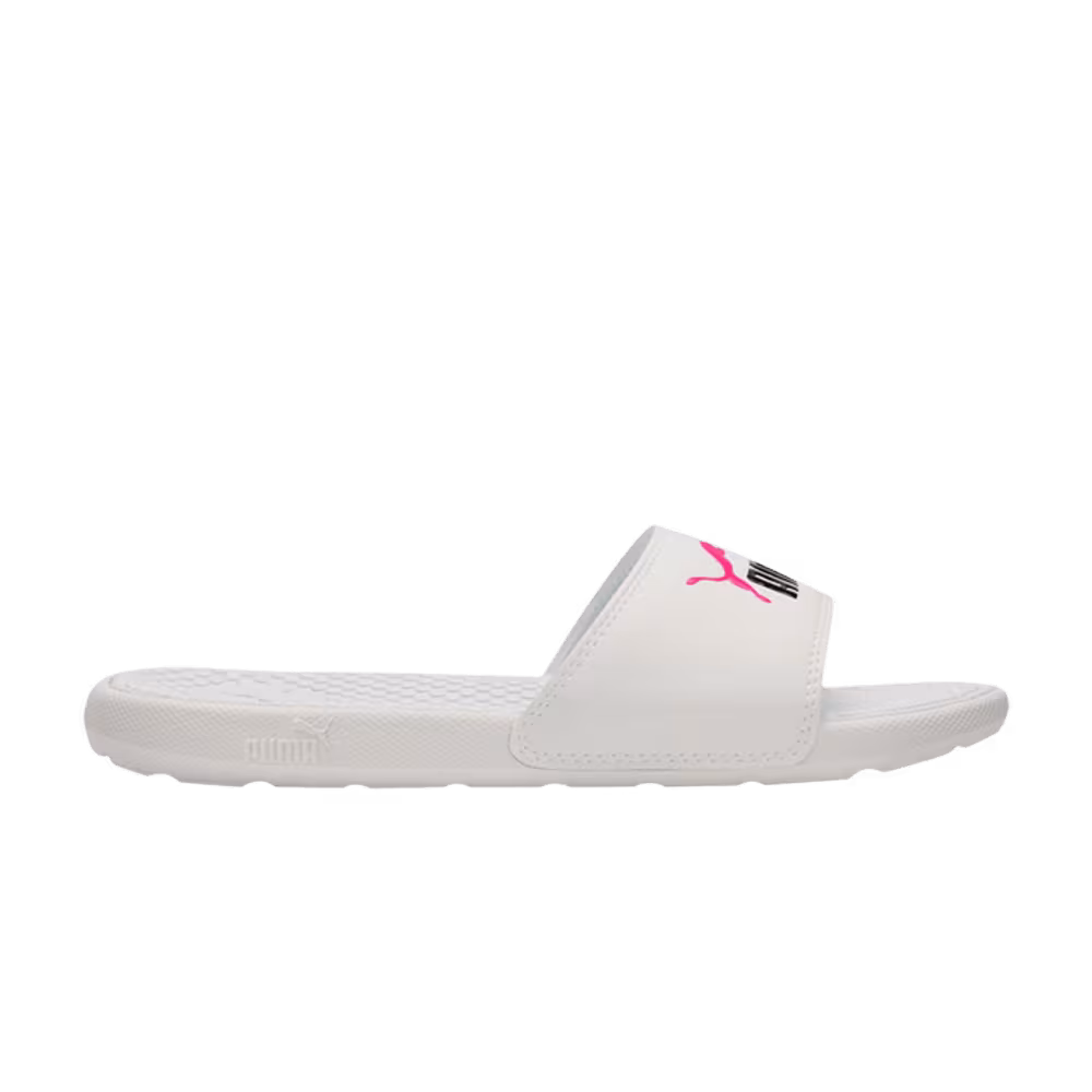 Puma Women's Cool Cat Slide White Knockout Pink