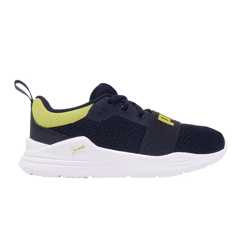 Puma Wired Run Little Kid Peacoat Sulphur Spring