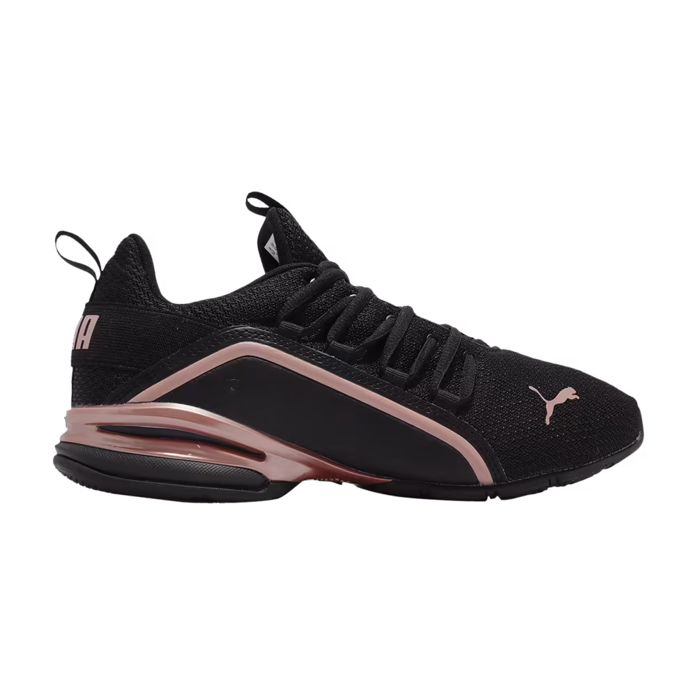 Puma Women's Axelion Metallic Wide Black Rose Gold