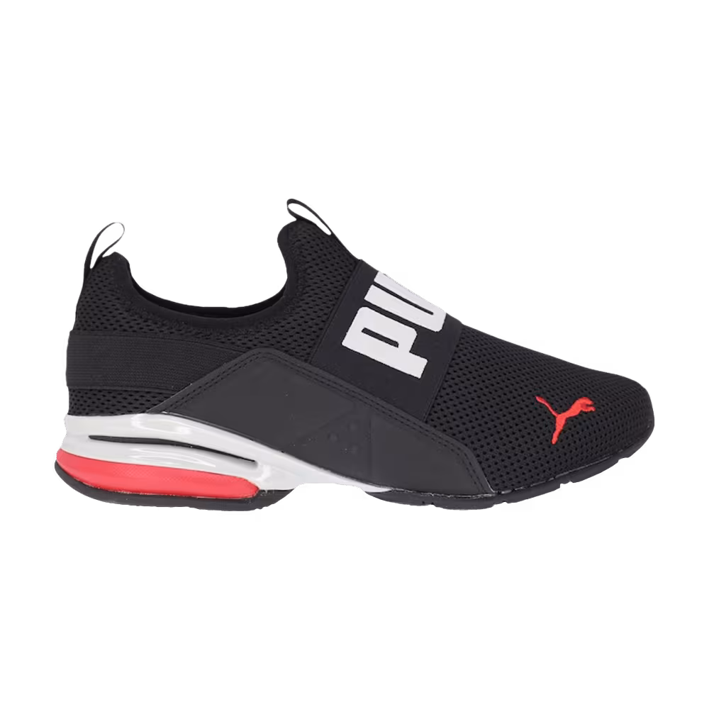 Puma Axelion Slip-On Black High Risk Red