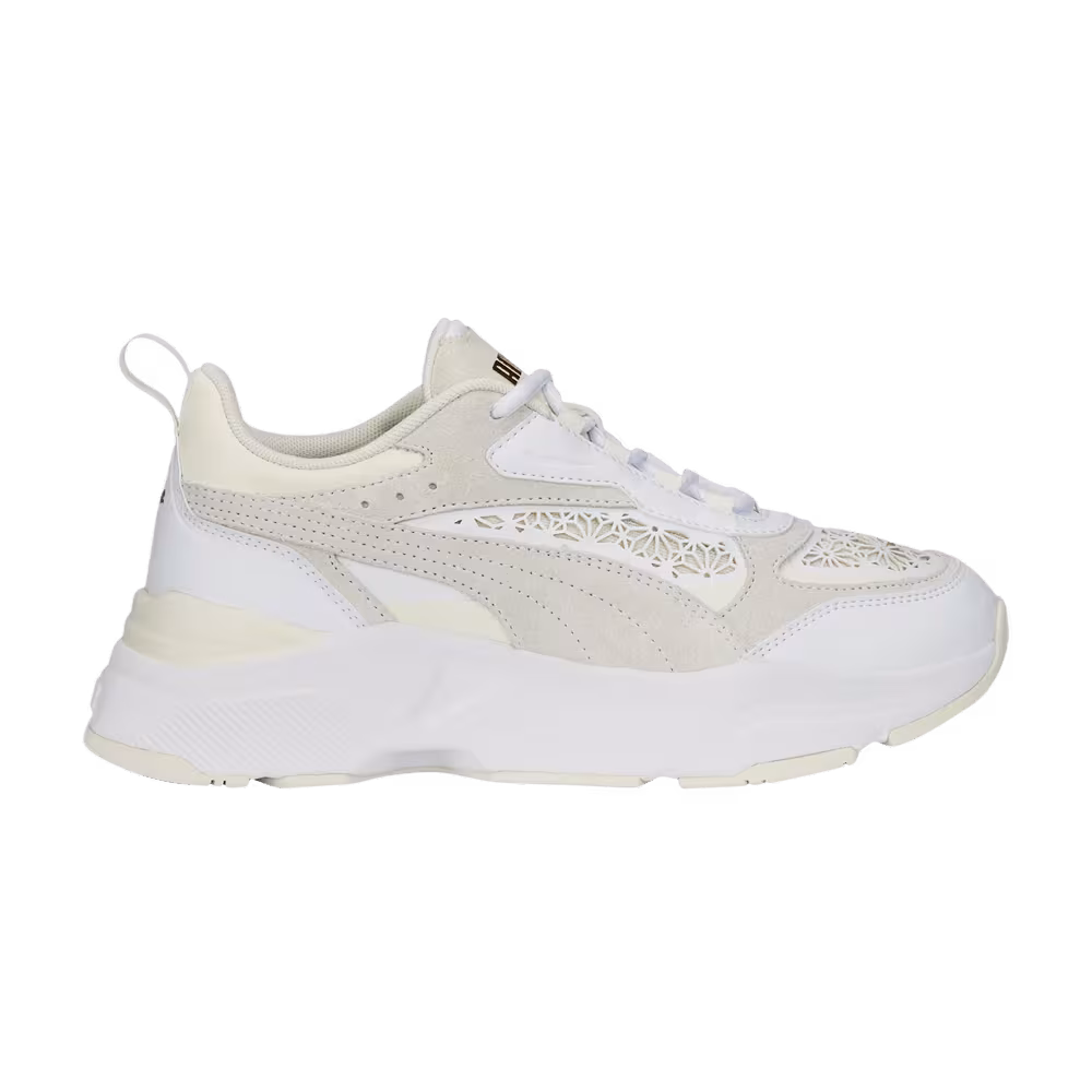 Puma Women's Cassia Laser Cut White Pristine