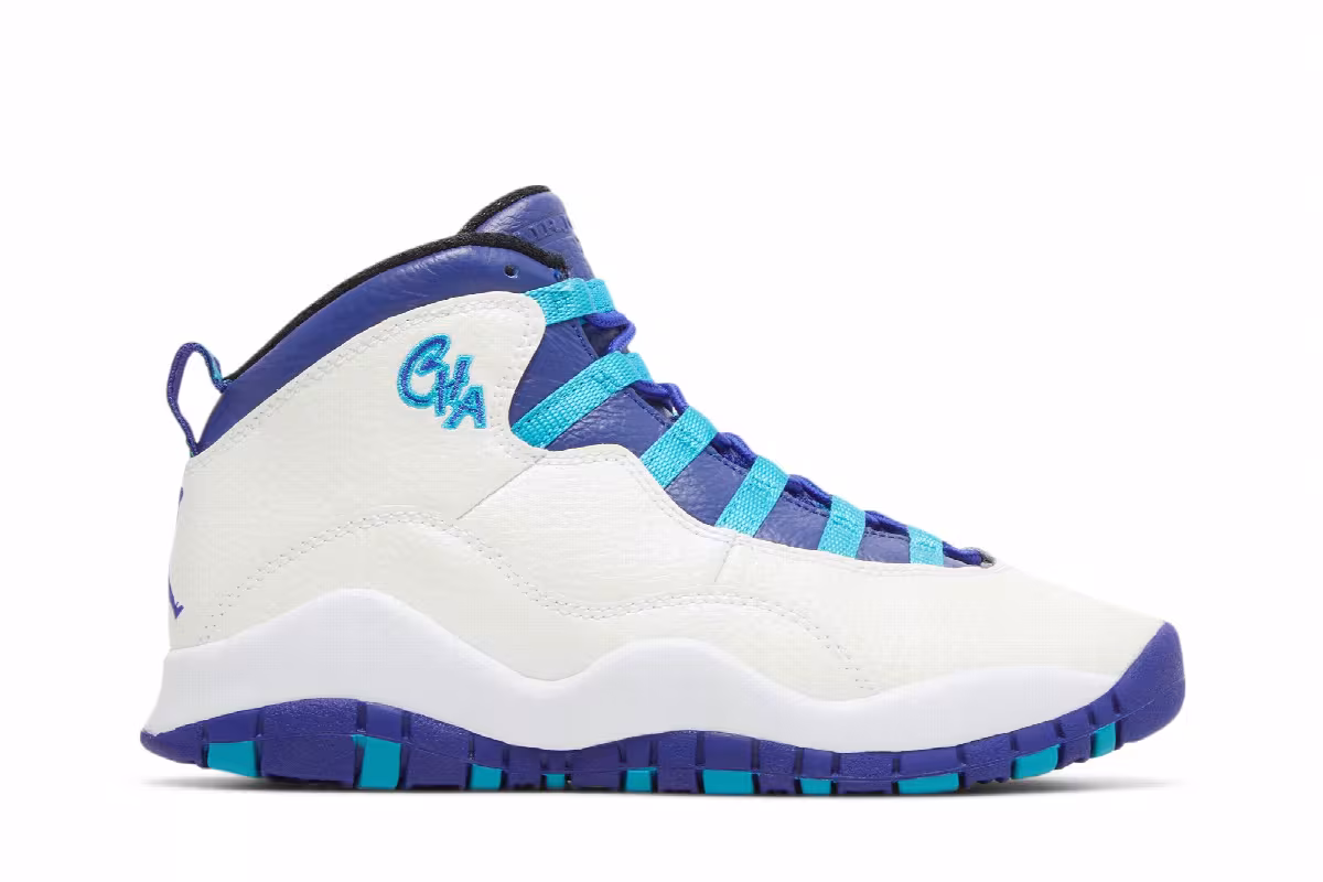 Air Jordan 10 GS Charlotte Hornets, view 2