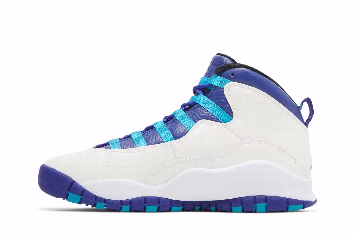 Air Jordan 10 GS Charlotte Hornets, view 4