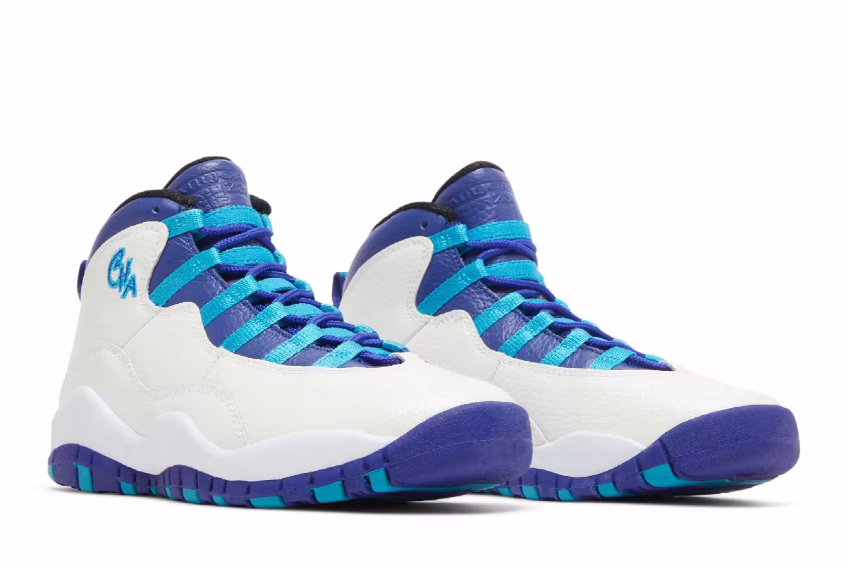 Air Jordan 10 GS Charlotte Hornets, view 9