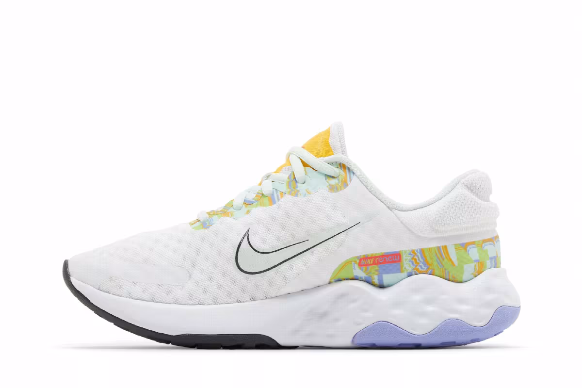 Nike Women's Renew Ride 3 White Barely Green, view 4