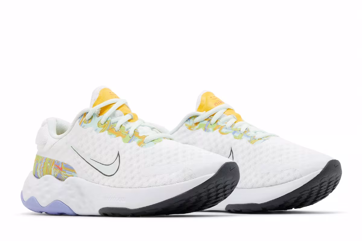 Nike Women's Renew Ride 3 White Barely Green, view 9