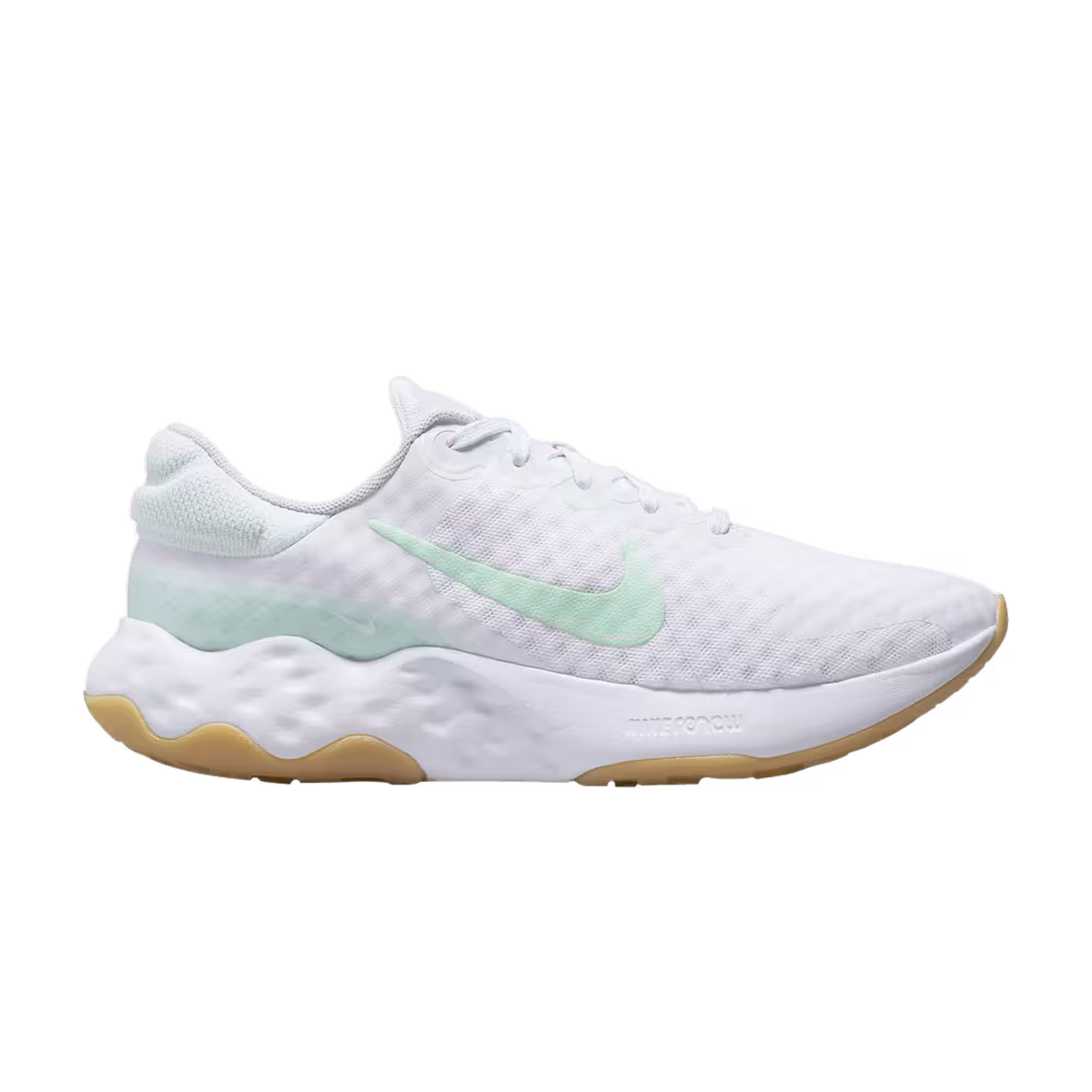 Nike Women's Renew Ride 3 White Barely Green Gum