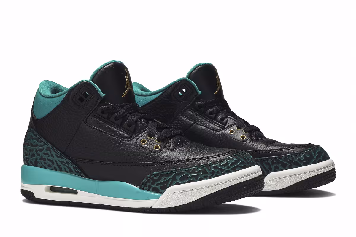 Air Jordan 3 GS Rio Teal, view 9