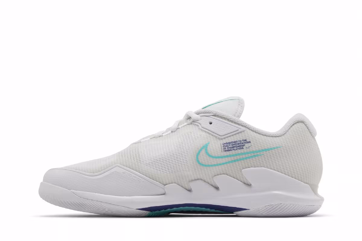 NikeCourt Air Zoom Vapor Pro White Dynamic Turquoise, view 4