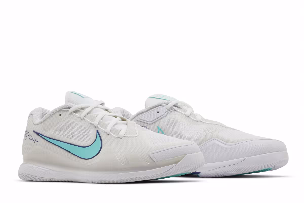 NikeCourt Air Zoom Vapor Pro White Dynamic Turquoise, view 9