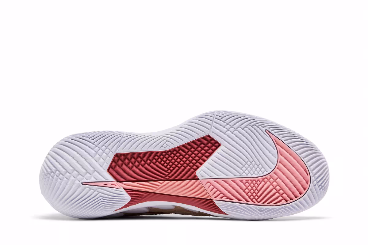 Women's NikeCourt Air Zoom Vapor Pro Pearl White Bleached Coral, view 5