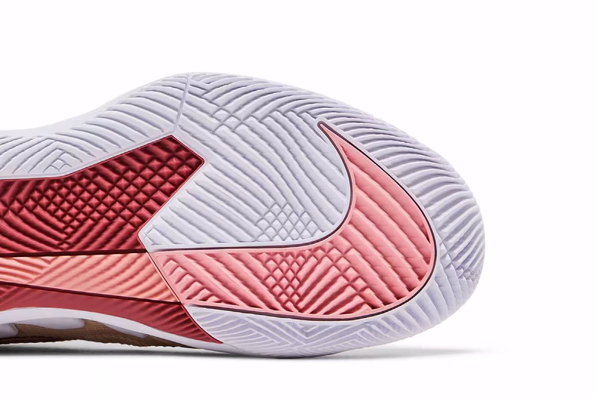 Women's NikeCourt Air Zoom Vapor Pro Pearl White Bleached Coral, view 6