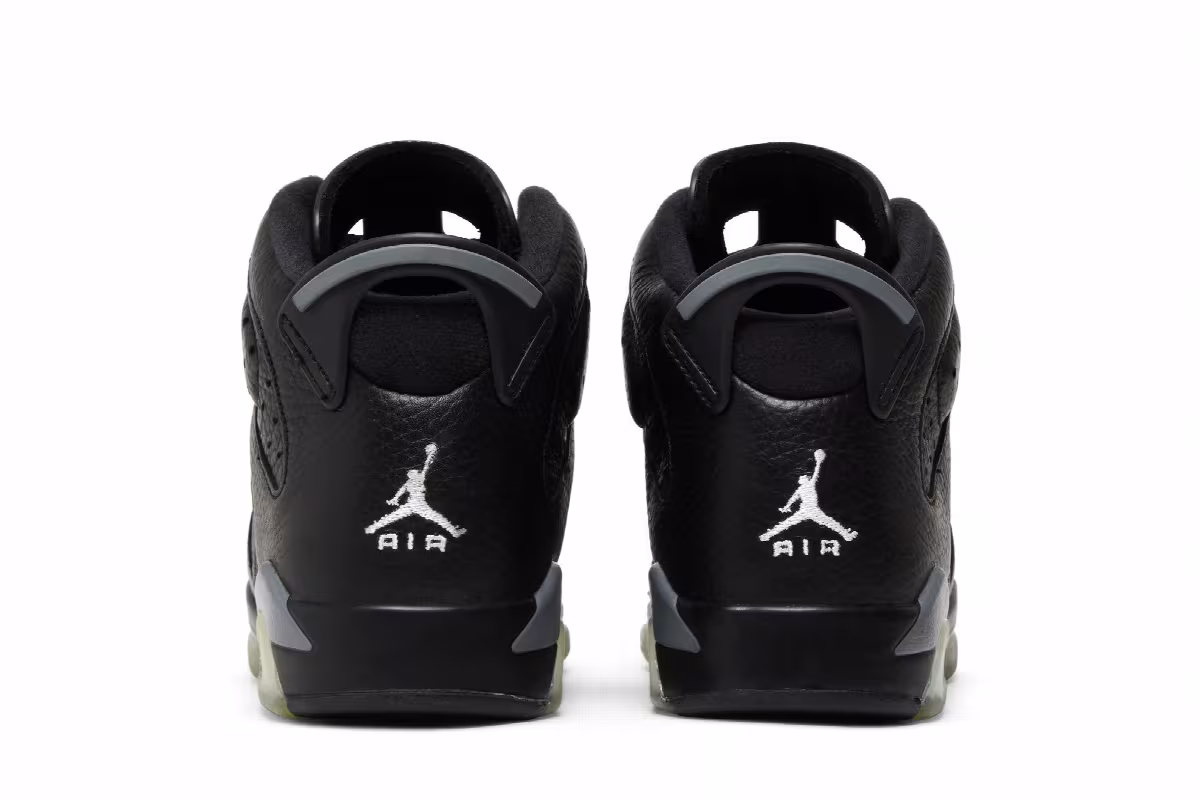 Air Jordan 6 GS Black Cool Grey, view 7