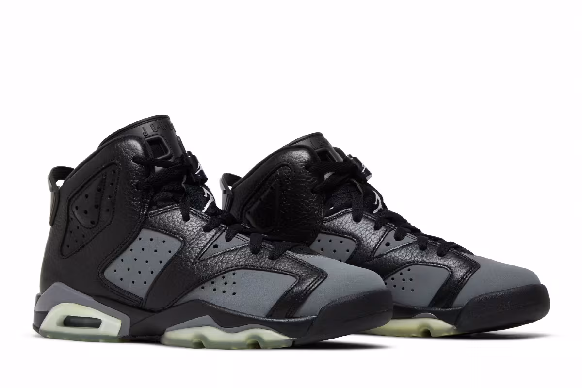 Air Jordan 6 GS Black Cool Grey, view 9