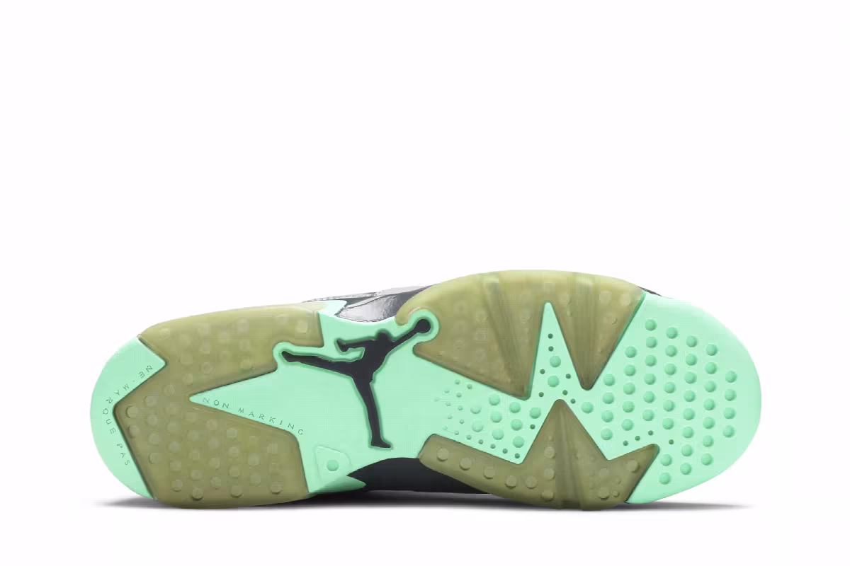 Air Jordan 6 GS Green Glow, view 5