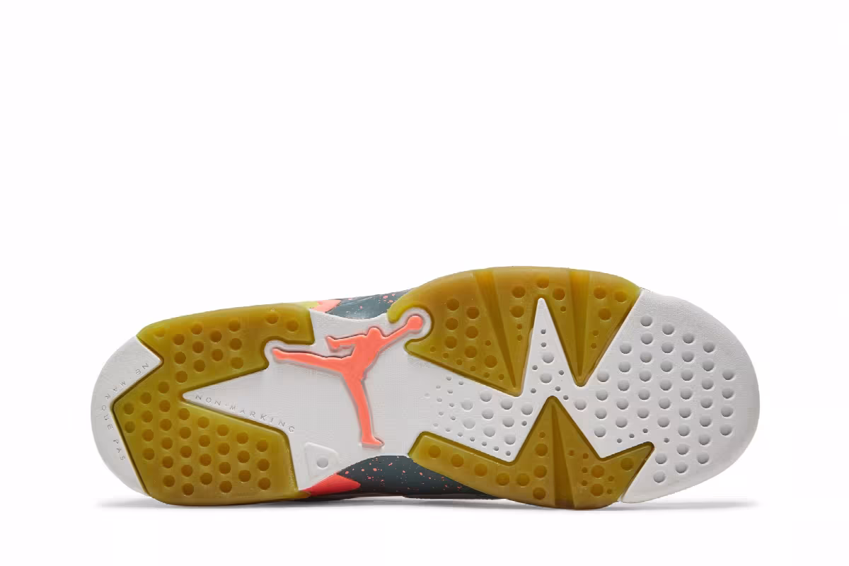 Air Jordan 6 GS Bright Mango, view 5