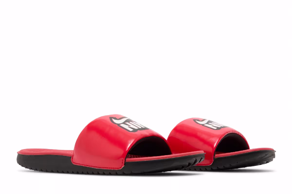 Nike Kawa Slide GS University Red, view 9