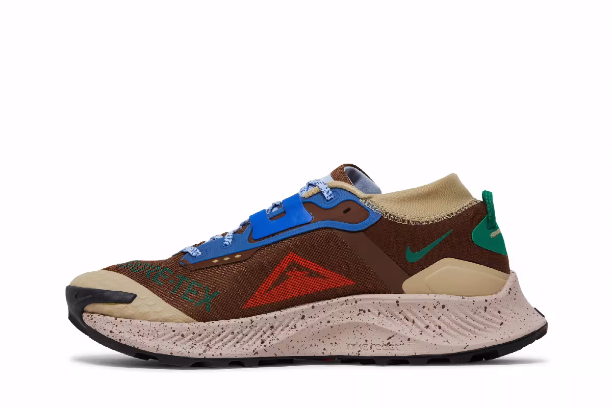 Nike Pegasus Trail 3 GTX Cocao Wow Hyper Royal Malachite, view 4