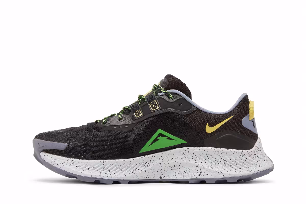 Nike Pegasus Trail 3 Black Green Strike, view 4