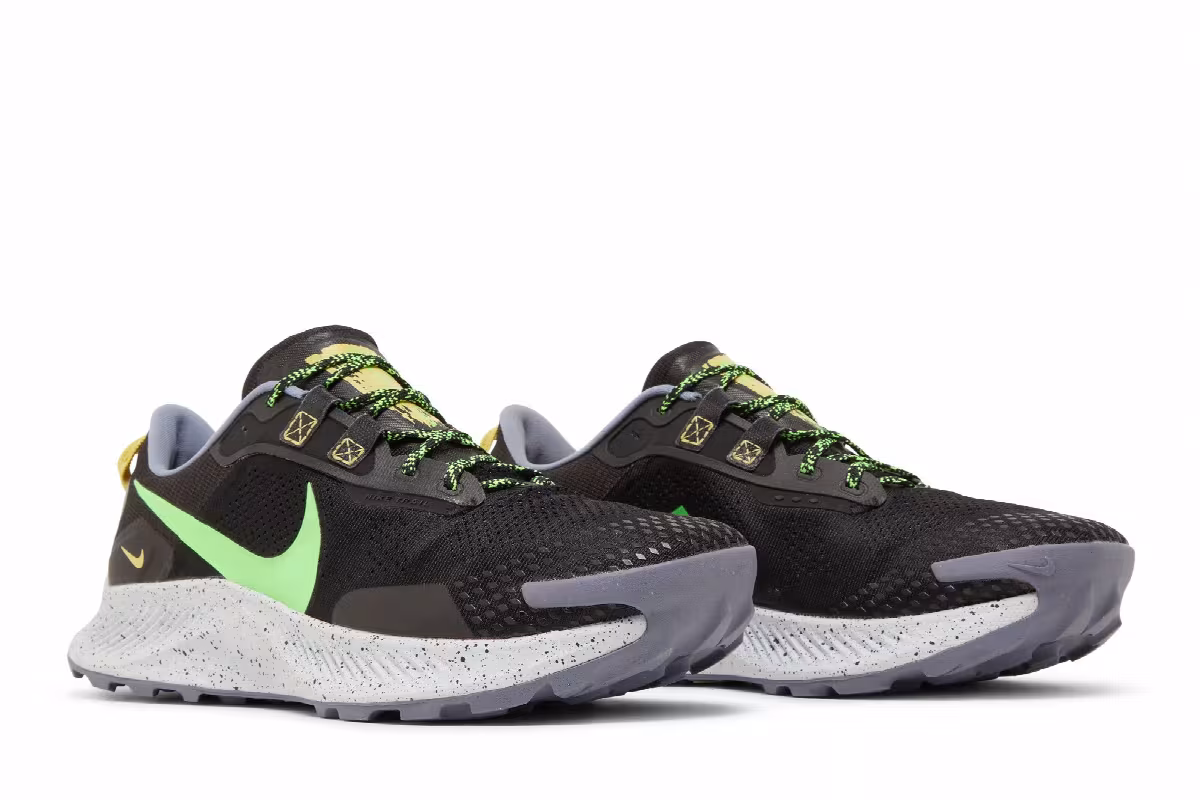 Nike Pegasus Trail 3 Black Green Strike, view 9